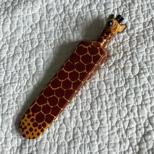 Wooden Giraffe Door Stop 🦒